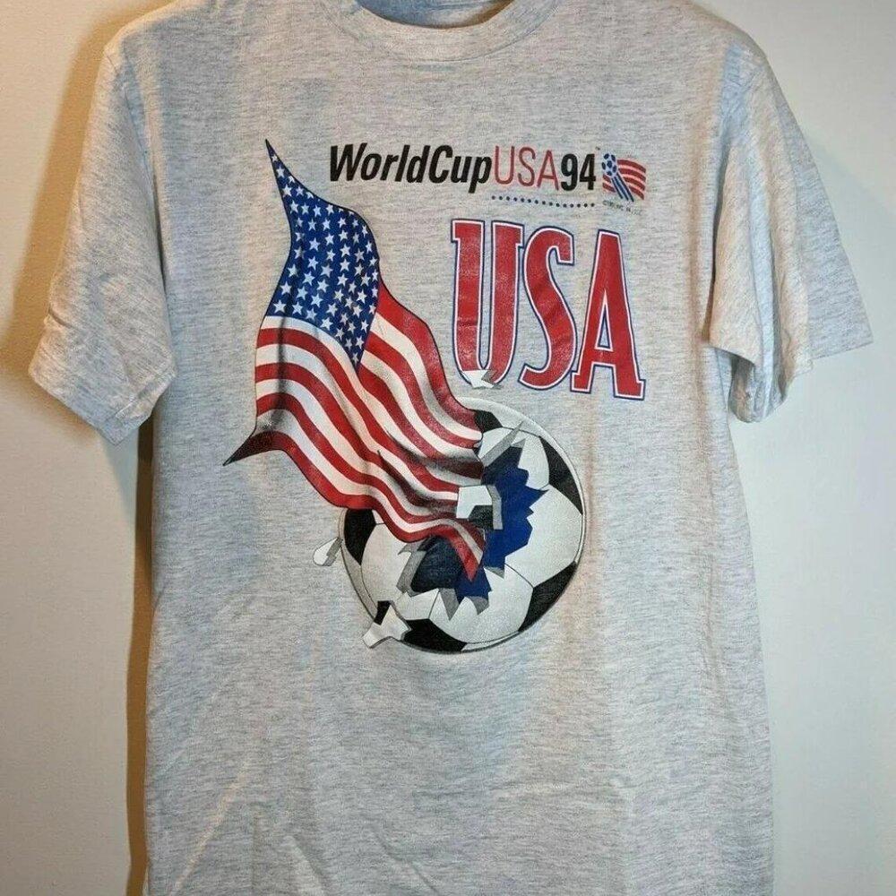 1994 World Cup Usa Sport Grey Shirt Retro Tee